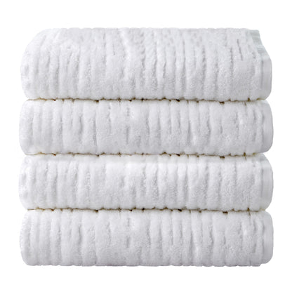 SKL Home CloudSoft Hand Towel Set, 2-Piece, 100% Cotton Luxury, Oatmeal
