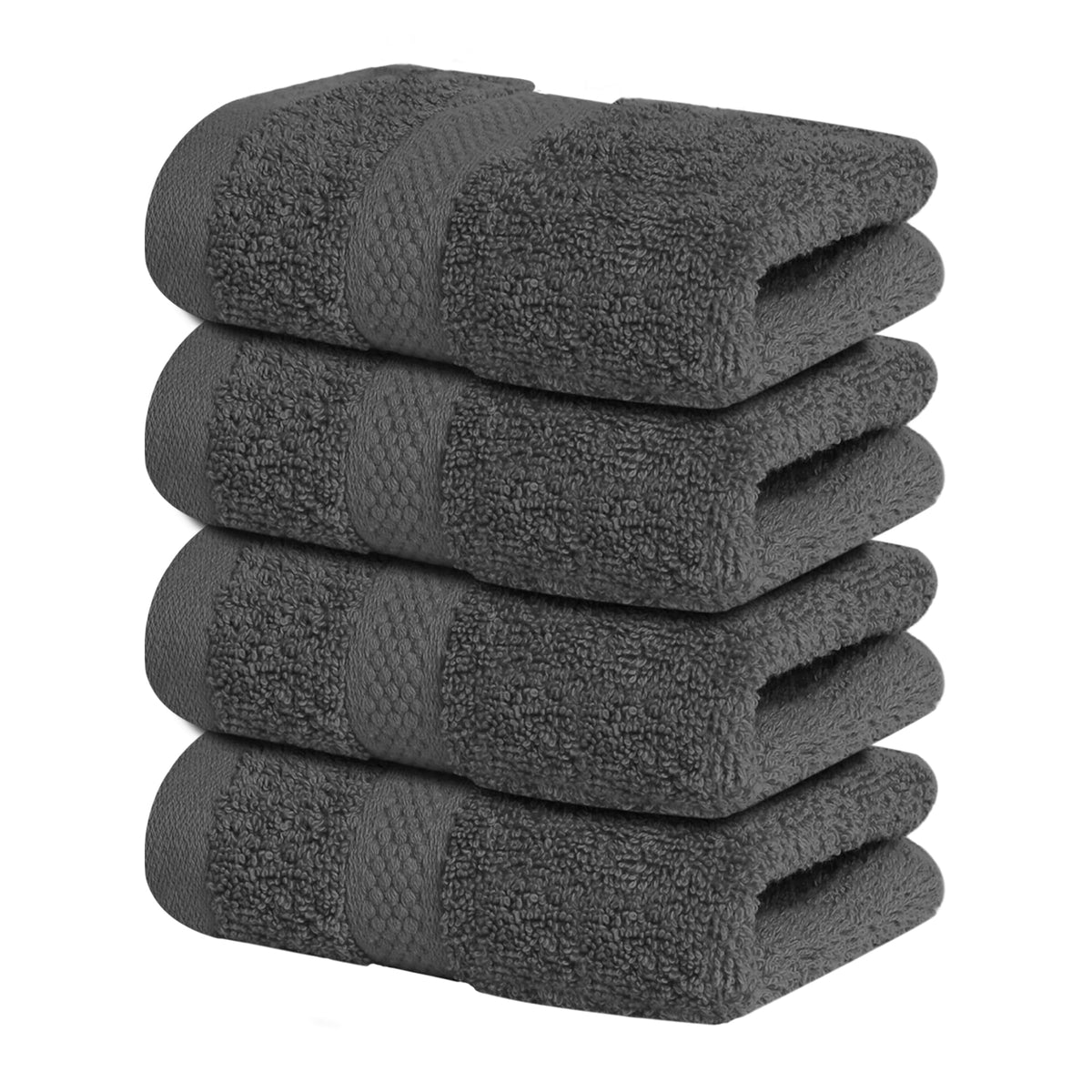 Infinitee Xclusives 100% Ring-Spun Cotton Bath Towels for Bathroom - Pack 4
