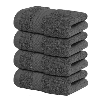 Infinitee Xclusives 100% Ring-Spun Cotton Bath Towels for Bathroom - Pack 4