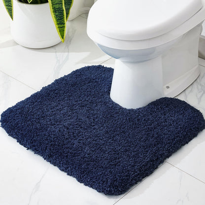 Disolla White Bathroom Rugs 17x24, Microfiber Non-Slip Plush Small Bath Mat