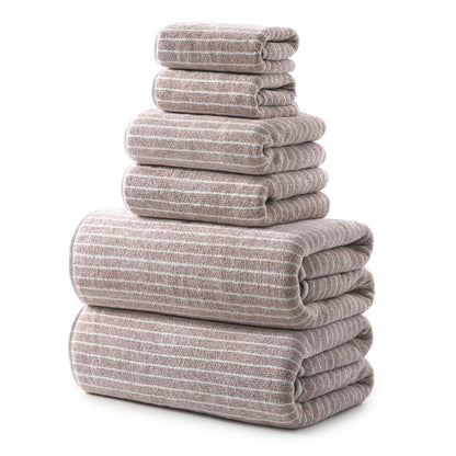 REDKISS 6-Piece Microfiber Bath Towel Set, Ultra Soft, Highly Absorbent & Quick Dry, 35x70 Inch Oversized, Light Gray Towels for Bathroom, Spa, Gym, 2 Bath 2 Hand 2 Washcloths