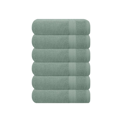GLAMBURG Ultra Soft 8-Piece Towel Set - 100% Pure Ringspun Cotton, Contains 2 Oversized Bath Towels 27x54, 2 Hand Towels 16x28, 4 Wash Cloths 13x13 - Ideal for Everyday use, Hotel & Spa - Pink