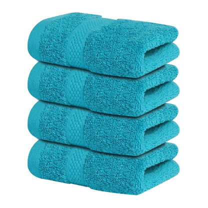 Infinitee Xclusives 100% Ring-Spun Cotton Bath Towels for Bathroom - Pack 4