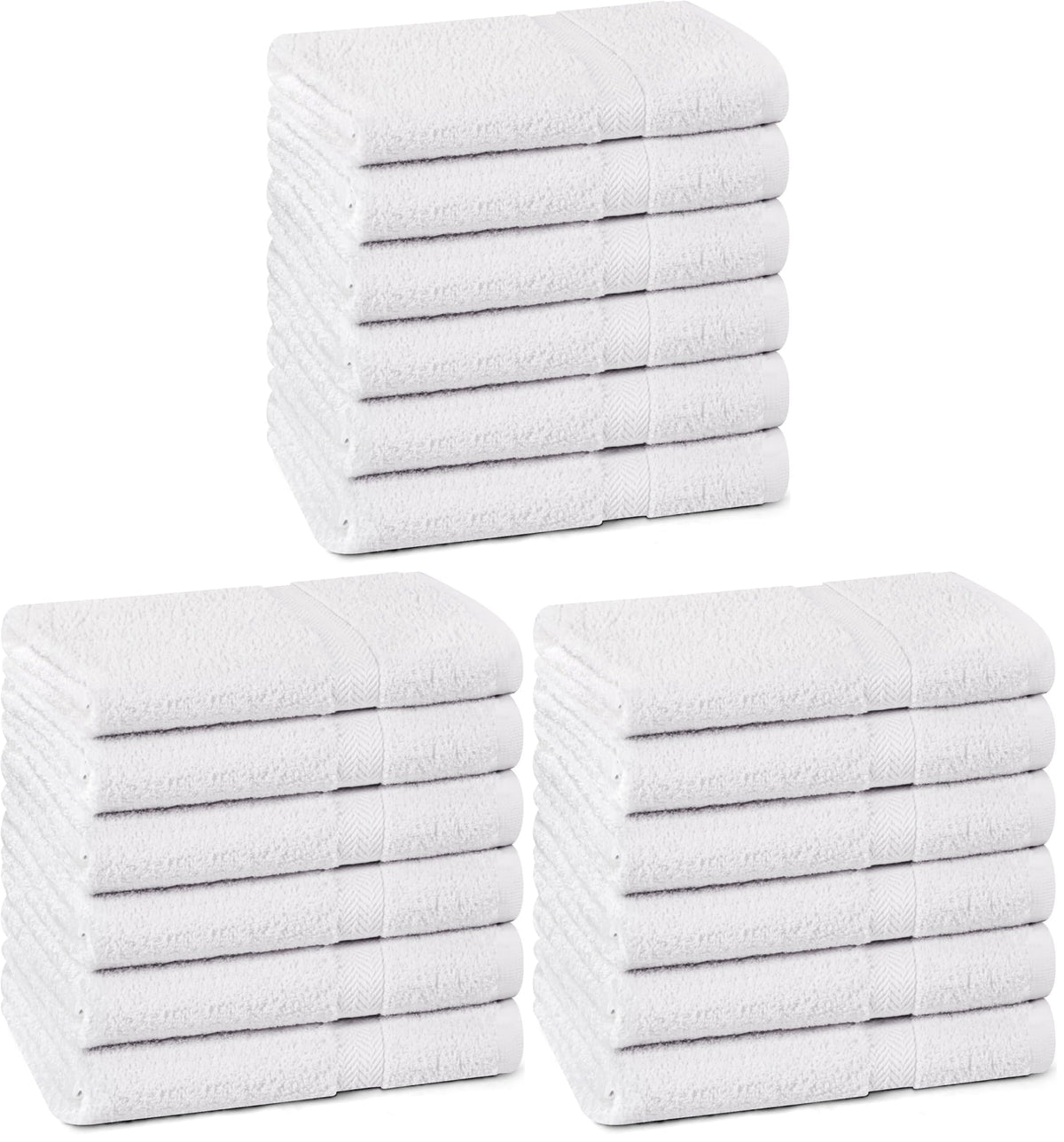 Towel and Linen Mart 100% Cotton 6 Pack Bath Towel Set, Quick Dry, Super Absorbent, Light Weight, Soft, (27 x 54 Pack of 6) Beige, White, Grey, Sky Blue, SAGE Green, Navy