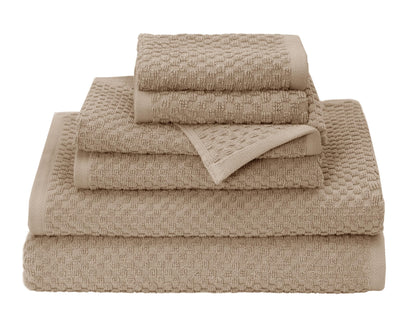COTTON CRAFT Euro Spa Waffle Weave Bath Towels - Set of 4 Linen Towels