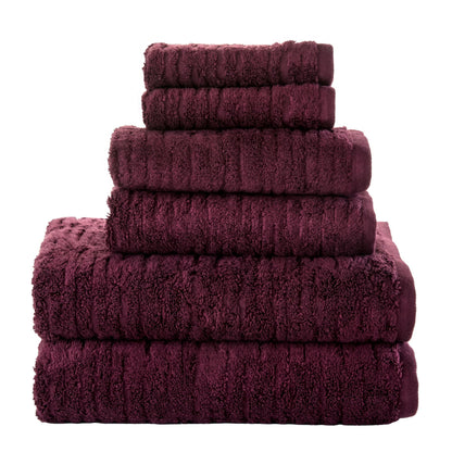 SKL Home CloudSoft Hand Towel Set, 2-Piece, 100% Cotton Luxury, Oatmeal