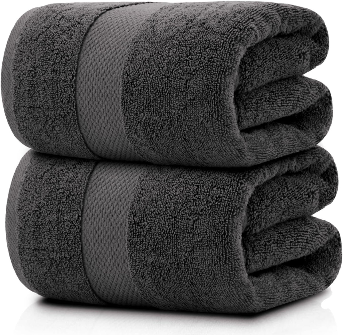 White Classic Luxury Soft Bath Sheet Towels - 650 GSM Cotton Luxury Bath Towels Extra Large 35x70 | Highly Absorbent and Quick Dry | Hotel Collection Extra Large Bath Towels Oversized, Taupe, 2 Pack
