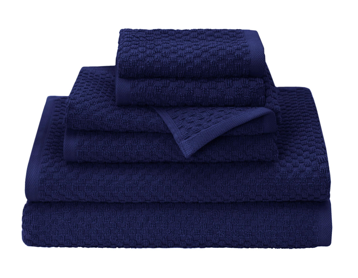 COTTON CRAFT Euro Spa Waffle Weave Bath Towels - Set of 4 Linen Towels
