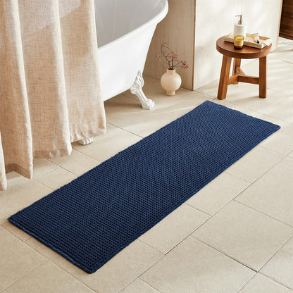 TYUU Waffle Bath Mat, Boho Bathroom Rugs Non Slip Washable, 30x20 Khaki