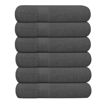 KAHAF COLLECTION 6 Pack Bath Towels Set (27 x 54 Inches) 100% Ring Spun Cotton, Lightweight, Quick Dry, Highly Absorbent Towels Multicolor, (27x54) Inches