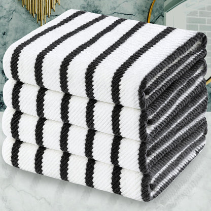 VOOVA & MOVAS 6PC Towel Set, 100% Cotton, Aqua Teal