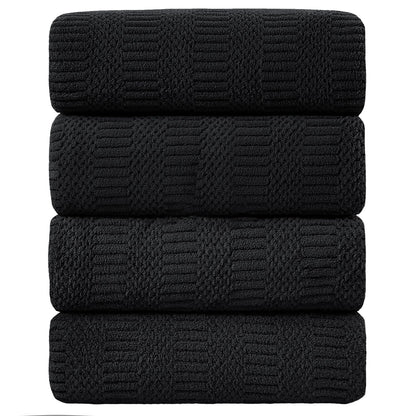 Ycosy 8-Piece Bath Towels Set,2 Oversized Bath Sheet,2 Hand Towels and 4 Washcloths - 600 GSM Soft Microfiber Highly Absorbent Quick Dry Shower Towel Collection for Bathroom Hotel and Spa,Mint Green