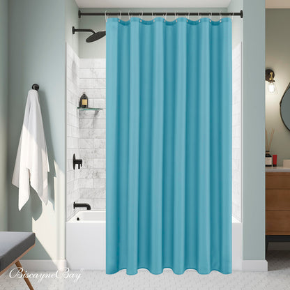 Fabric Shower Curtain Liner 72x72 Inch-White Standard Size Shower Liners