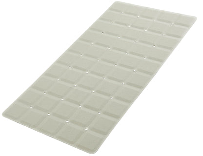 Webos Foldable Silicone Bathtub Mat: Jumbo Size Heavy Duty Safety Bath Mat for Tub Without Suction Cups Non Slip Bath & Shower Mat for Textured, Reglazed, Refinished Tub (Grey, 35.8 x 17.7)