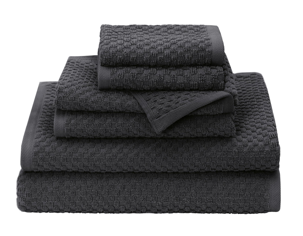 COTTON CRAFT Euro Spa Waffle Weave Bath Towels - Set of 4 Linen Towels