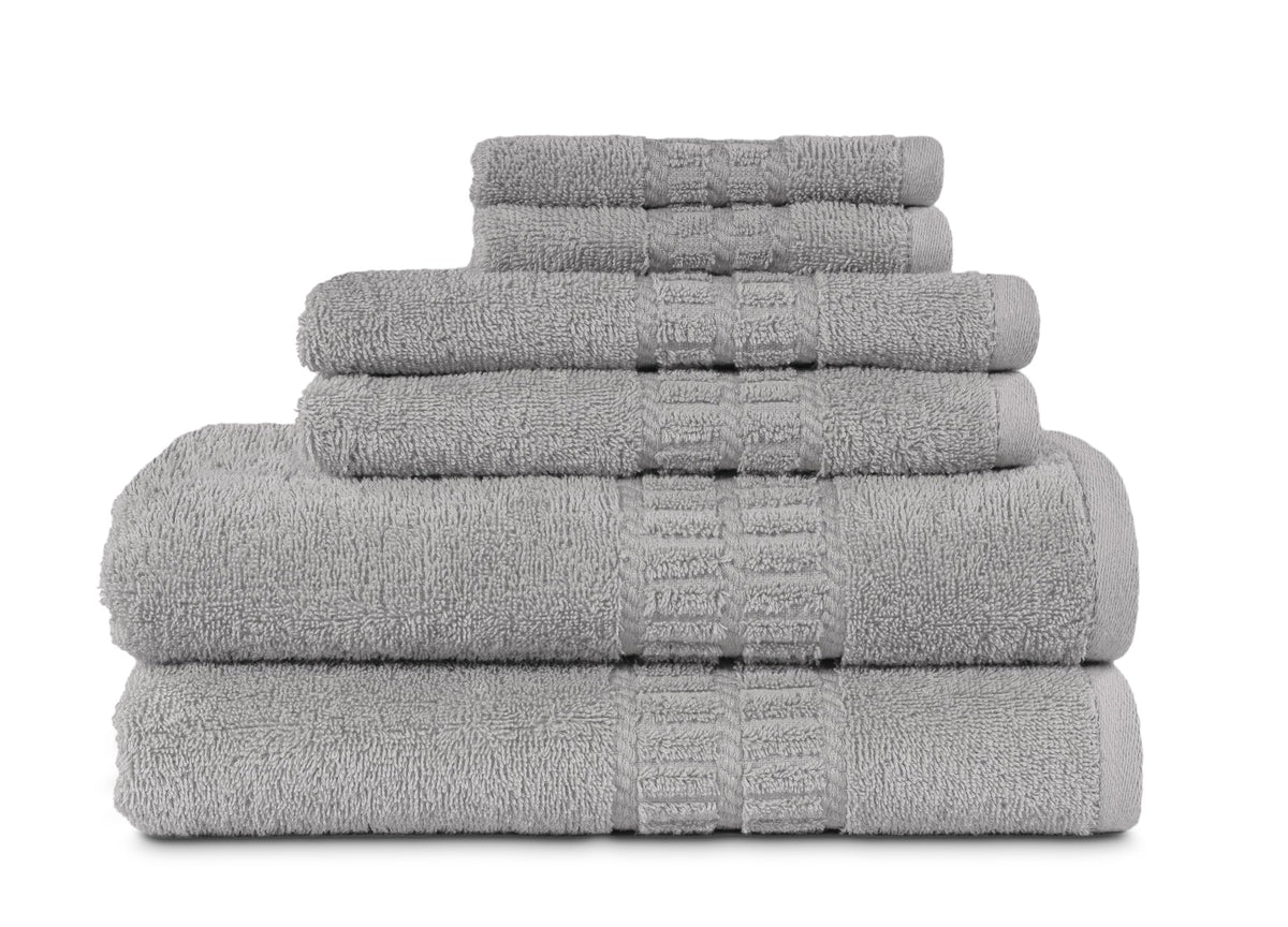 MyPillow MyTowels 6 Piece Towel Set - 100% Cotton Soft Absorbent Towels for Bathroom, 2 Bath Towels, 2 Hand Towels, 2 Washcloths [MyTowels 6-Piece Set, Turquoise]