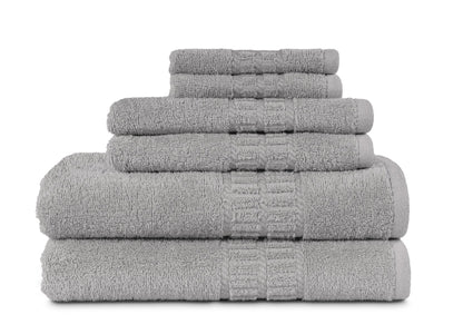 MyPillow MyTowels 6 Piece Towel Set - 100% Cotton Soft Absorbent Towels for Bathroom, 2 Bath Towels, 2 Hand Towels, 2 Washcloths [MyTowels 6-Piece Set, Turquoise]