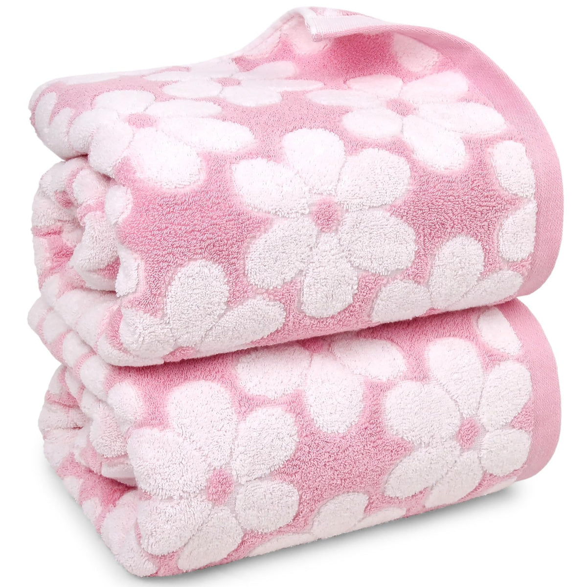 Soft Bath Towels 2 Pack, Super Absorbent Shower Towels 27.5x55 Inches