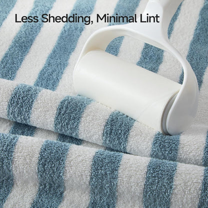 ecolook Microfiber Bath Towel Set of 2, Blue