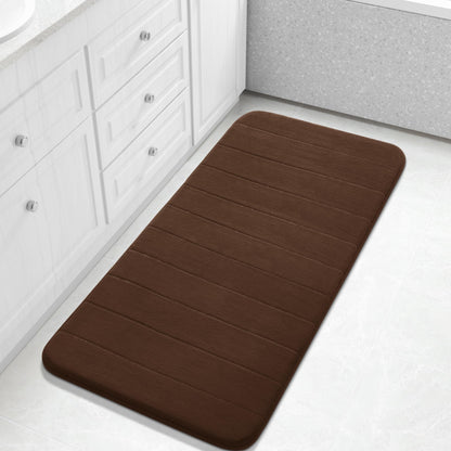 Yimobra Memory Foam Bath Mat, Super Soft & Absorbent Bathroom Rug, Grey