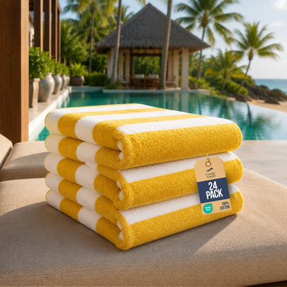 Utopia Towels Beach Towels, 4 Pack, 30x60 in, Bath Towels Cotton, Variety