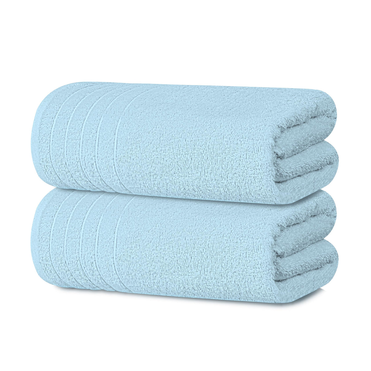 Tens Towels 2 Piece Extra Large Bath Sheets 35 x 70 Inches, Dark Grey