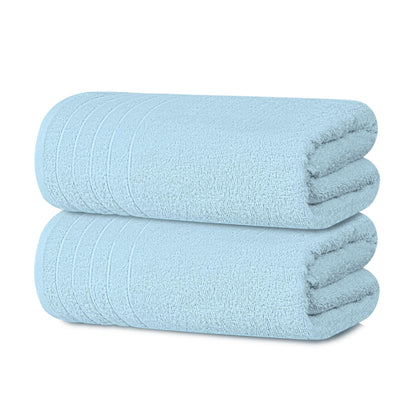 Tens Towels 2 Piece Extra Large Bath Sheets 35 x 70 Inches, Dark Grey