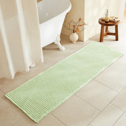 TYUU Waffle Bath Mat, Boho Bathroom Rugs Non Slip Washable, 30x20 Khaki