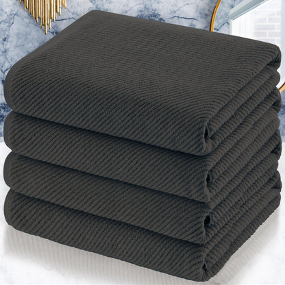 VOOVA & MOVAS 6PC Towel Set, 100% Cotton, Aqua Teal