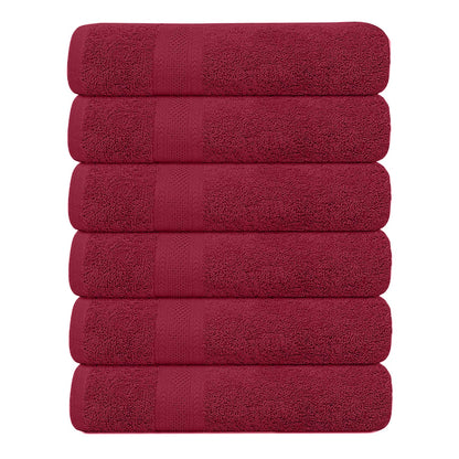 KAHAF COLLECTION 6 Pack Bath Towels Set (27 x 54 Inches) 100% Ring Spun Cotton, Lightweight, Quick Dry, Highly Absorbent Towels Multicolor, (27x54) Inches