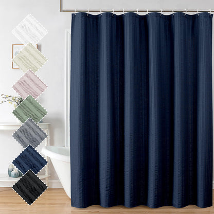 Aiyufeng Moga Sage Green Shower Curtain - 3D Embossed Textured Shower Curtains for Bathroom, Luxury Polyester Cloth Bath Curtain, 72Wx72H, Green
