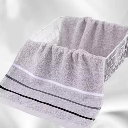 Soft Water Absorbent Bath Towel, 3 Counts/set Striped Pattern Bath Towel, Household Bathroom Supplies for Home Hotel Salon Dormitory, Super Absorbent Towel, Striped Towels