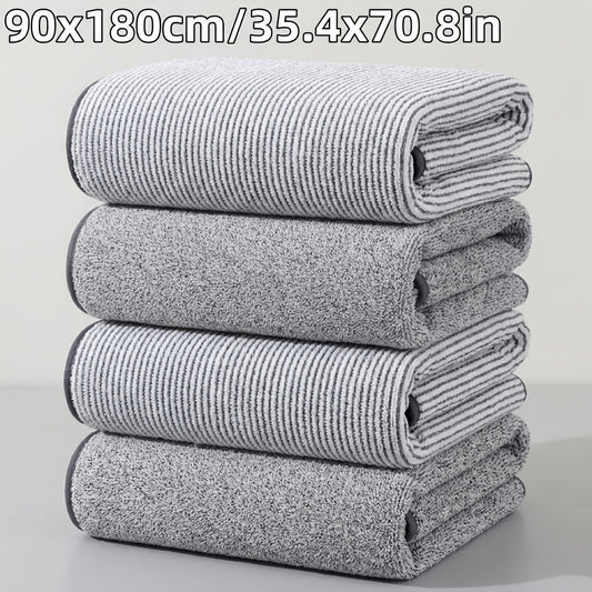 4-Pack Extra Large Bath Towels 90*180cm/35.4*70.8in - Starry Sky, Essential Bathroom Large Wrap Towels, Soft, Skin-Friendly, and Absorbent