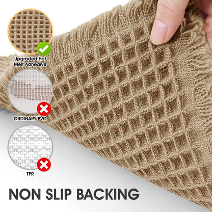 IM HOME Waffle Bath Mat 2 Piece/3 Piece Set, Boho Woven Modern Bath Mat Rugs, Absorbent Bathroom Rugs, Soft Washable Bath Rugs with Tassels for Bathroom, Bedroom, Kitchen, Shower, Tub,Halloween