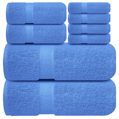 Infinitee Xclusives 100% Ring-Spun Cotton Bath Towels for Bathroom - Pack 4