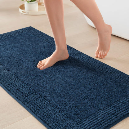 Madison Park Splendor Reversible 100% Cotton Bath Rug, 20 x 30, White