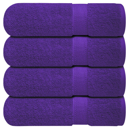 Infinitee Xclusives 100% Ring-Spun Cotton Bath Towels for Bathroom - Pack 4