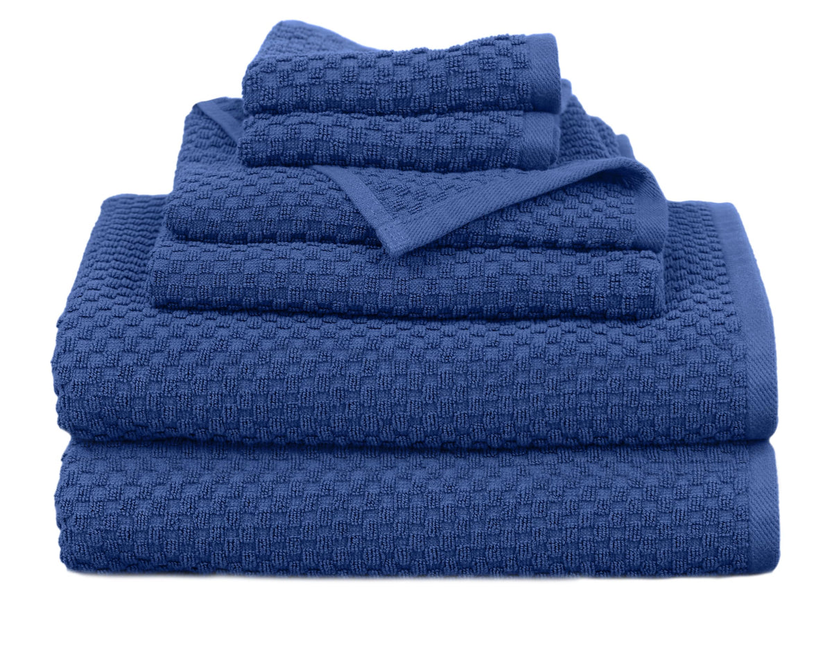 COTTON CRAFT Euro Spa Waffle Weave Bath Towels - Set of 4 Linen Towels