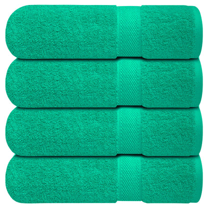 Infinitee Xclusives 100% Ring-Spun Cotton Bath Towels for Bathroom - Pack 4