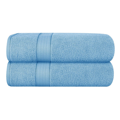 GLAMBURG Ultra Soft 8-Piece Towel Set - 100% Pure Ringspun Cotton, Contains 2 Oversized Bath Towels 27x54, 2 Hand Towels 16x28, 4 Wash Cloths 13x13 - Ideal for Everyday use, Hotel & Spa - Pink