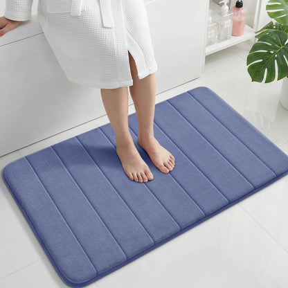 Yimobra Memory Foam Bath Mat, Super Soft & Absorbent Bathroom Rug, Grey