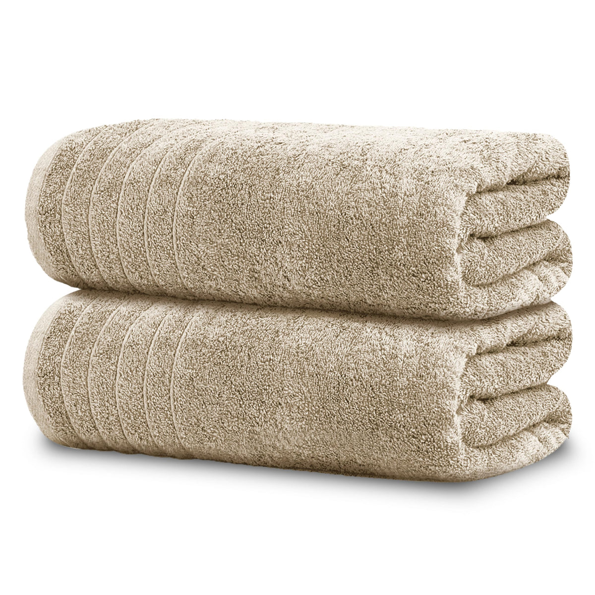 Tens Towels 2 Piece Extra Large Bath Sheets 35 x 70 Inches, Dark Grey