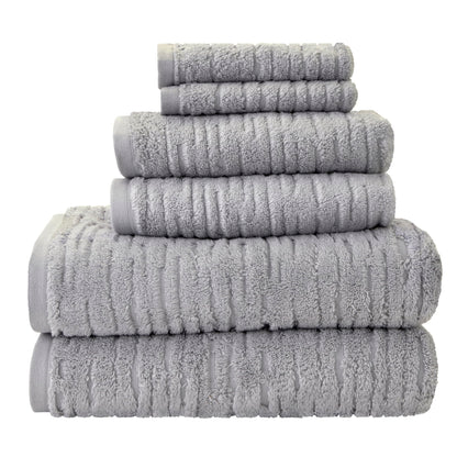 SKL Home CloudSoft Hand Towel Set, 2-Piece, 100% Cotton Luxury, Oatmeal
