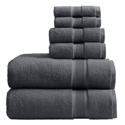 Springtree Home Luxury Bamboo Rayon Plush Bath Towel Set | 4-Pack | White