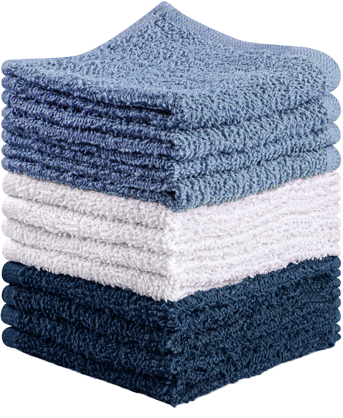 Towel and Linen Mart 100% Cotton 6 Pack Bath Towel Set, Quick Dry, Super Absorbent, Light Weight, Soft, (27 x 54 Pack of 6) Beige, White, Grey, Sky Blue, SAGE Green, Navy