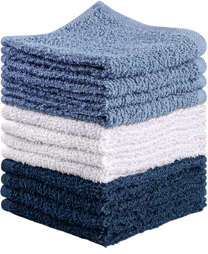 Towel and Linen Mart 100% Cotton 6 Pack Bath Towel Set, Quick Dry, Super Absorbent, Light Weight, Soft, (27 x 54 Pack of 6) Beige, White, Grey, Sky Blue, SAGE Green, Navy
