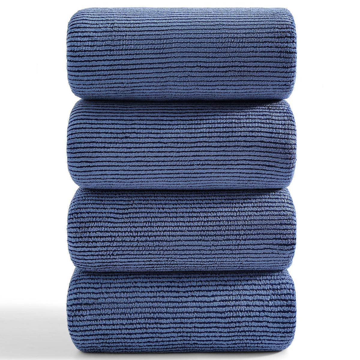4 Piece Bath Towel Set 35"x70"Oversized Bath Towel for Bathroom Ultra Soft Fluffy Extra Large Bath Sheet Luxury Premium Bathroom Towel Highly Absorbent Quick Dry Shower Towel for Hotel Spa,Black White
