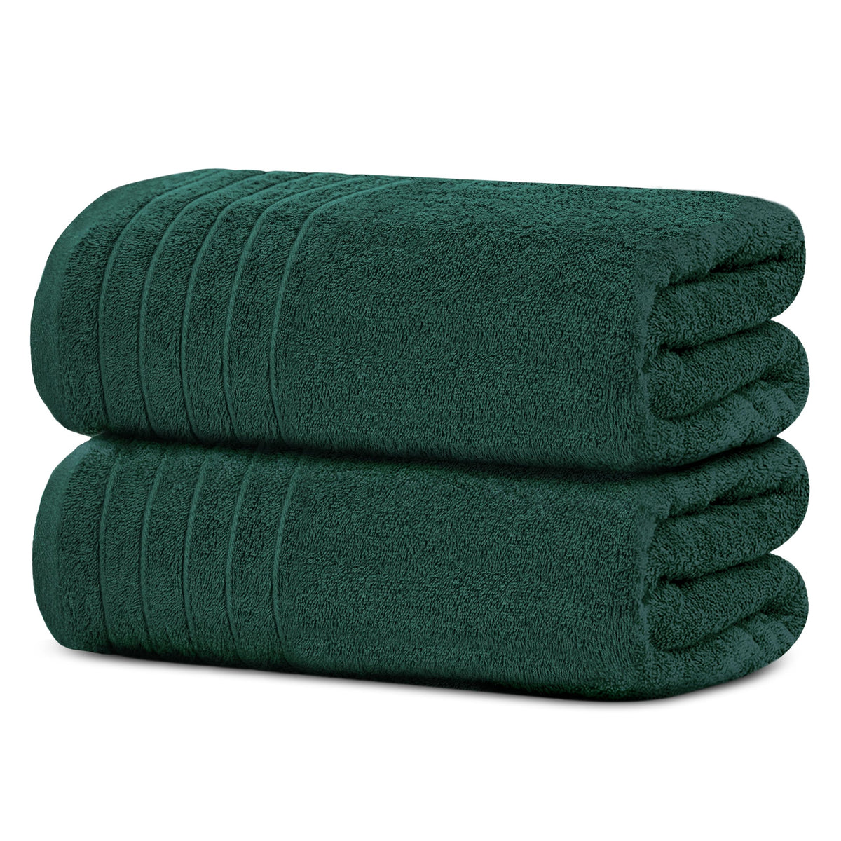 Tens Towels 2 Piece Extra Large Bath Sheets 35 x 70 Inches, Dark Grey