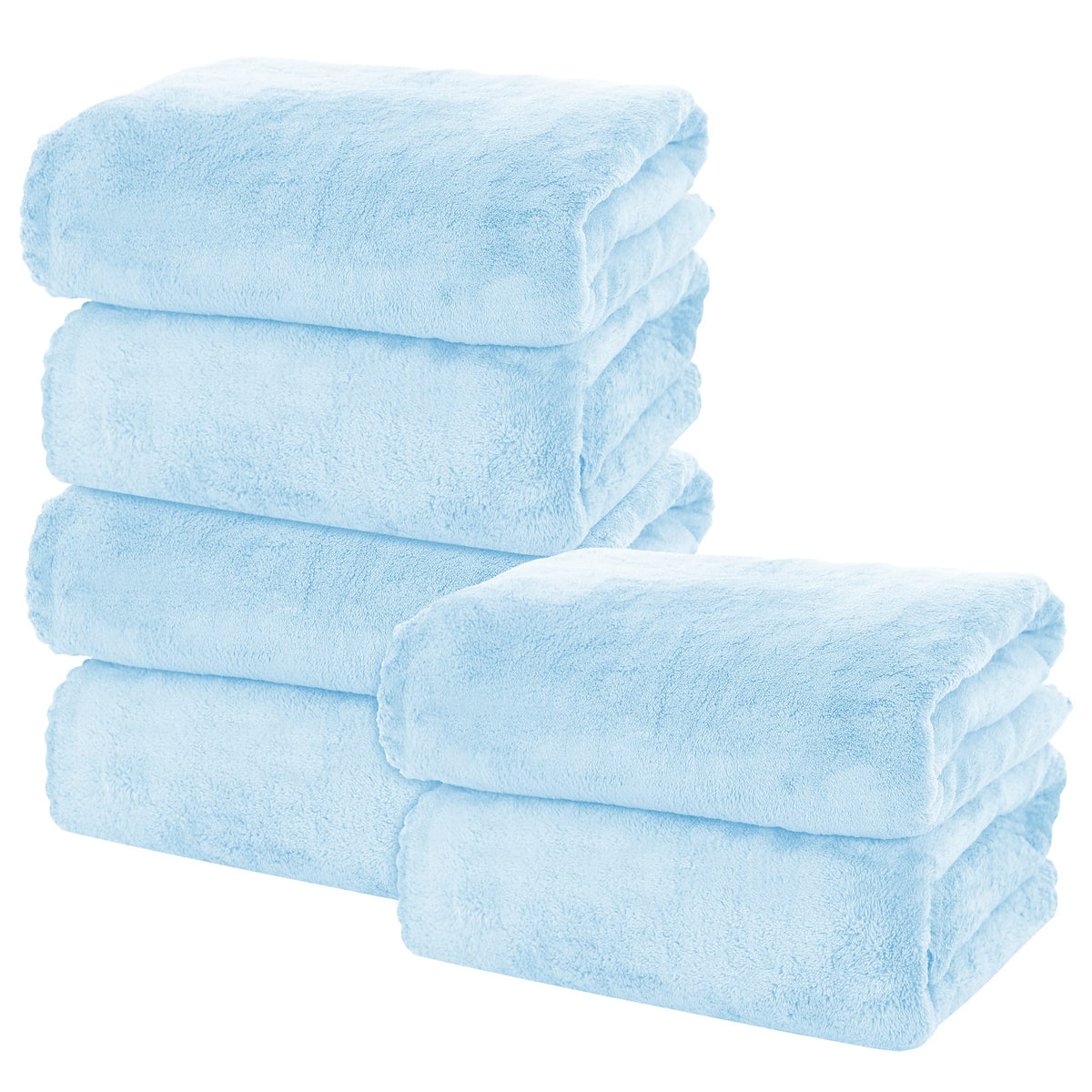 MOONQUEEN 2 Pack Premium Bath Towel Set - Quick Drying - Microfiber Coral Velvet Highly Absorbent Towels - Multipurpose Use as Bath Fitness, Bathroom, Shower, Sports, Yoga Towel (Grey)