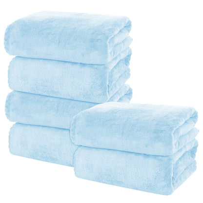 MOONQUEEN 2 Pack Premium Bath Towel Set - Quick Drying - Microfiber Coral Velvet Highly Absorbent Towels - Multipurpose Use as Bath Fitness, Bathroom, Shower, Sports, Yoga Towel (Grey)